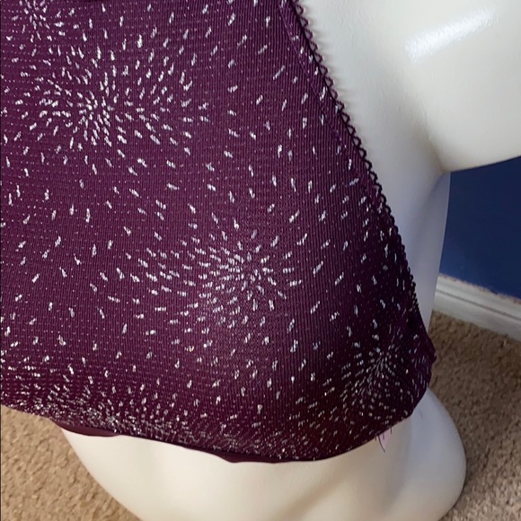 Victoria’s Secret Maroon Diamond Ice Sparkles Bra - Picture 3 of 7